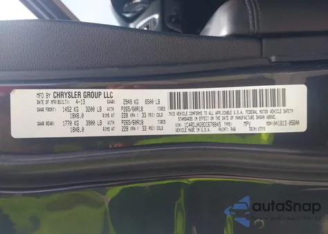 2013 Dodge Durango Sxt from USA, damaged, VIN 1C4RDJAG9DC678845